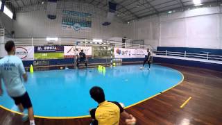 Treino de GuardaRedes Futsal Modicus 1516 Filipe Monteiro Futsal Goalkeeper Training [upl. by Mychael]