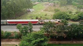 18463Prashanti Express PT hauled by WAP 7 [upl. by Enailuj]