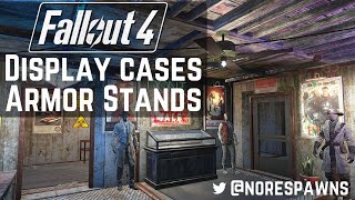 Fallout 4 Contraptions  Display Cases amp Armor Stands [upl. by Idnor]