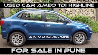 Second hand Volkswagen Ameo TDI Highline 2017 in Lulla Nagar Pune [upl. by Essyla]