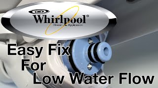 Whirlpool Fridge Low Water Flow  No Ice  EASY FIX [upl. by Gerfen]