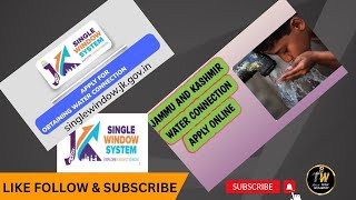 How to online apply water connection all indiaJammu and Kashmir Srinagar [upl. by Nidia]