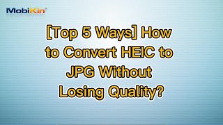 Top 5 Ways How to Convert HEIC to JPG Without Losing Quality [upl. by Vinny]