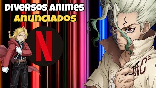 VÁRIOS ANIMES VÃO ENTRAR NA NETFLIX [upl. by Zetrok]