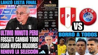 SE CONFIRMÓ FOSSATI BORRÓ A TODOS CAMBIÓ AL EQUIPO PARA JUGAR COPA AMERICA [upl. by Hsotnas244]