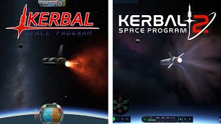 KSP 1 vs Kerbal Space Program 2 Graphics Comparison 4K [upl. by Turk]