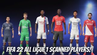 FIFA 22  Ligue 1  Every player with Real face [upl. by Nittirb]