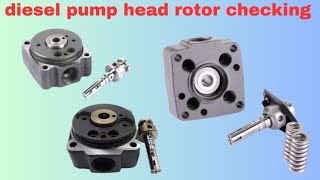 how to fuel pump head rotor checking  fuel pump rotor work [upl. by Ninerb]