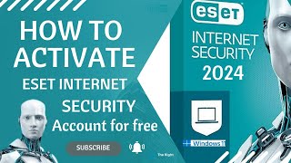 How to Activate eset internet security  Enable Smart Antivirus protection 2024  Antivirus software [upl. by Oaht]