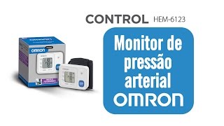 HEM 6123  Monitor de Pressão Arterial de Pulso Automático OMRON [upl. by Terchie]