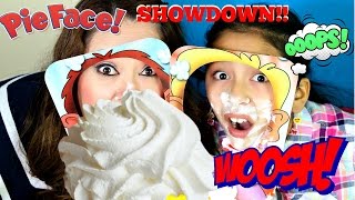 Pie Face Showdown NEW CHALLENGE LOL B2cutecupcakes [upl. by Erie713]