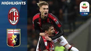 Milan 21 Genoa  Romagnoli Wins It in the 91st minute  Serie A [upl. by Naugal]