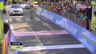 Stage 5  TirrenoAdriatico 2014  finish Peter Sagan [upl. by Nodnal]