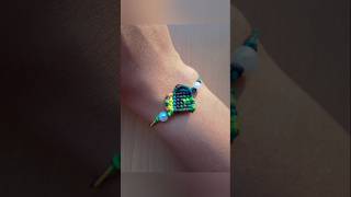 DIY pulsera Corazón 💞❣️ Hilo Encerado calmdown diy bracelet tutorial macrametutorial [upl. by Isadore718]