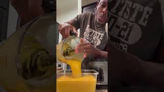 Making mango ice cream 🙄mango mangoicecreamathome mangoicecreamrecipe andrethefarmer [upl. by Zetes336]