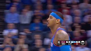 Carmelo Anthony highlights 24 points vs Cleveland 13 2 2018 [upl. by Laira]