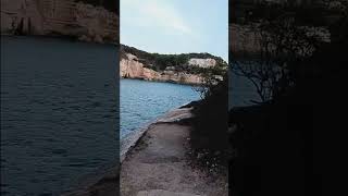 Cala mitjana fantastic view travel tourism spain beach island greatview sea resort shorts [upl. by Trainor]