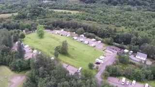 Glencoe Campsite And NTS Visitor Centre Aerial [upl. by Yllime681]