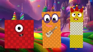 Numberblocks Band ReTake Hundreds of Thousands 1000001000000 remix [upl. by Benedict973]