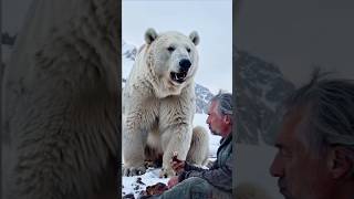 quotWinter Feast An Elderly Man and a Polar Bear Sharing Meat at the Snowy Mountain Peaksquot [upl. by Arevle310]