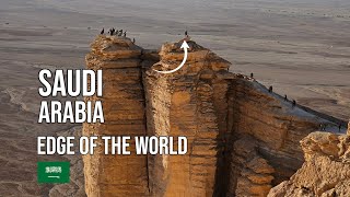 Best View Ever  Edge of the World  Is the Earth Flat  Saudi Arabias Desert 🌄 [upl. by Noillid485]