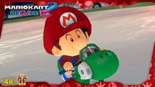 Mario Kart 8 Deluxe DLC ⁴ᴷ Cherry Cup 200cc 3Star Rank Baby Mario gameplay [upl. by Ameehs]