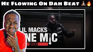 American Reaction To Lil Macks  One Mic Freestyle  GRM Daily [upl. by Bowen]