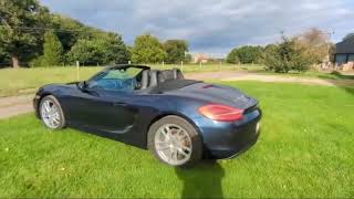 Porsche Boxster 981 for sale walkaround video at AMS Porsche [upl. by Ayekin660]