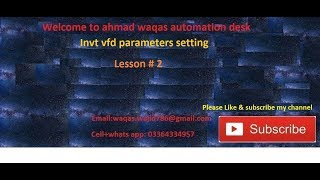 invt vfd parameters programming for terminal controlinvt [upl. by Melas]