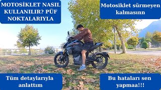 MOTOSİKLET NASIL KULLANILIRVİTESLİ MOTOSİKLET NASIL SÜRÜLÜR [upl. by Harim]