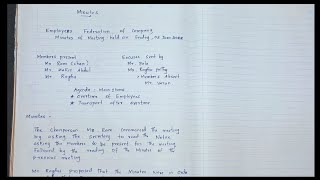 How to write a minutes of Meeting   Example of minutes of Meeting  Niftys English [upl. by Cristionna108]