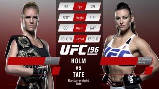 UFC 196 Inside The Octagon  Holm vs Tate [upl. by Ike]