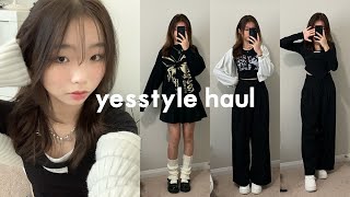 YESSTYLE HAUL TRYON REVIEW 2023 ★ acubi fashion amp makeup 🎧 [upl. by Loma22]