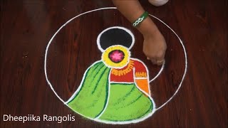 very easy new year rangoli collections 2024  Sankranthi muggulu Pongal nd Maragazhi kolams [upl. by Calli806]