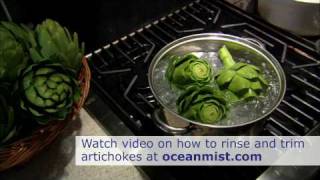 How to Cook Artichokes  Boiling Artichokes [upl. by Tanny490]