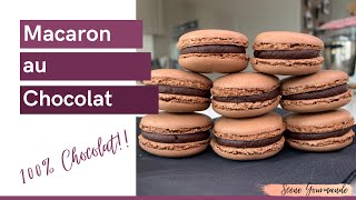 Recette des Macarons au Chocolat du Chef Christophe Felder inratables [upl. by Ender]