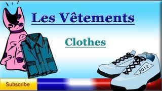 French Lesson 43  Learn French Clothing Vocabulary  Clothes names in French  La ropa en francés [upl. by Llertnac105]