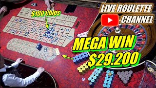 🔴LIVE ROULETTE  💰 MEGA WIN 💰💲29200 In Casino Las Vegas 🎰 Amazing Session ✅ 20240130 [upl. by Anaujat]