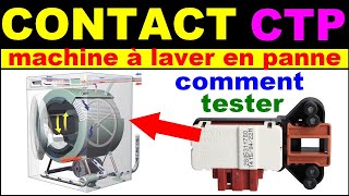 Machine à laver lave linge en panne comment tester le contact de porte [upl. by Notlem]