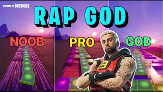 Eminem  Rap God  Noob vs Pro vs God Fortnite Music Blocks [upl. by Emia]