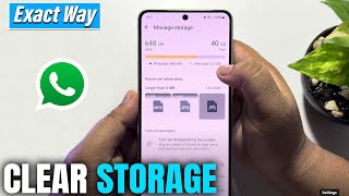 How to delete whatsapp storage using android  Full Guide [upl. by Anawqahs]