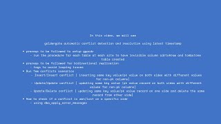 Goldengate automatic conflict detection and resolution [upl. by Atat]