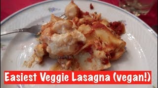 Easiest Veggie Lasagna vegan [upl. by Kallick]