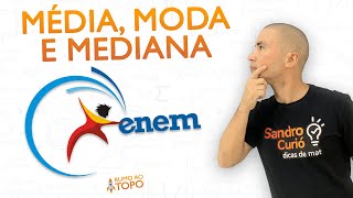 ESTATÍSTICA ENEM I MÉDIA MODA e MEDIANA [upl. by Cassell999]