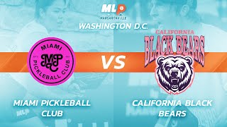 MLP DC 2024  June 16  Challenger Level  Miami Pickleball Club vs California Black Bears [upl. by Forcier]