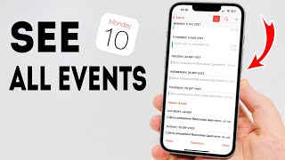 How To See All Events on iPhone Calendar  Full Guide [upl. by Tesler]