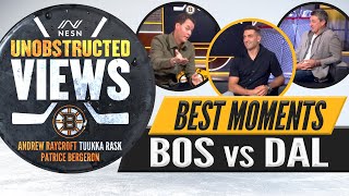 Best of Bruins vs Stars  Unobstructed Views with Tuukka Rask Patrice Bergeron and Andrew Raycroft [upl. by Enawtna653]