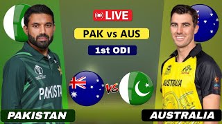 Pakistan vs Australia Live  1st ODI  PAK vs AUS Live  Scores amp Commentary [upl. by Enenstein]