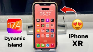 Enable Dynamic island on iPhone XR on iOS 174 [upl. by Allegna75]