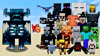 warden vs all Mob in Minecraft  minecraft [upl. by Eliza]